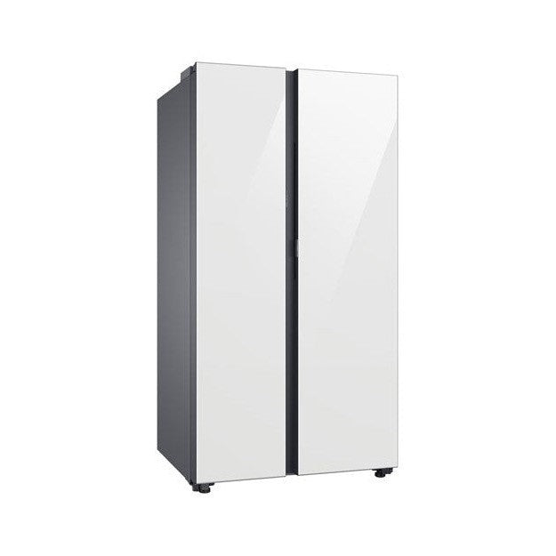 SAMSUNG RS23CB760012AA Bespoke 36&quot; 22.6 Cu. Ft. Side-By-Side Refrigerator in White Glass