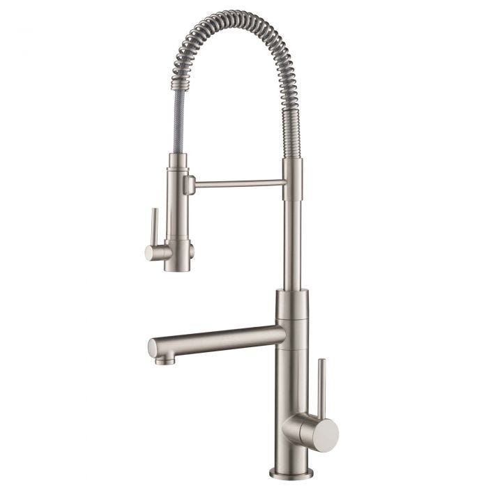 KRAUS Commercial Style Pre-Rinse Kitchen Faucet in Stainless Steel