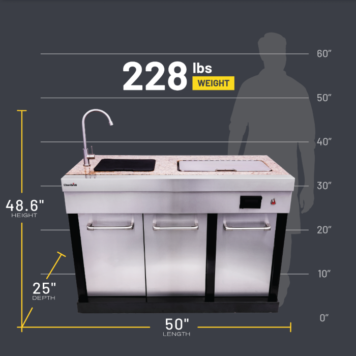 Char-Broil 463246418 MODULAR OUTDOOR KITCHEN ENTERTAINMENT MODULE