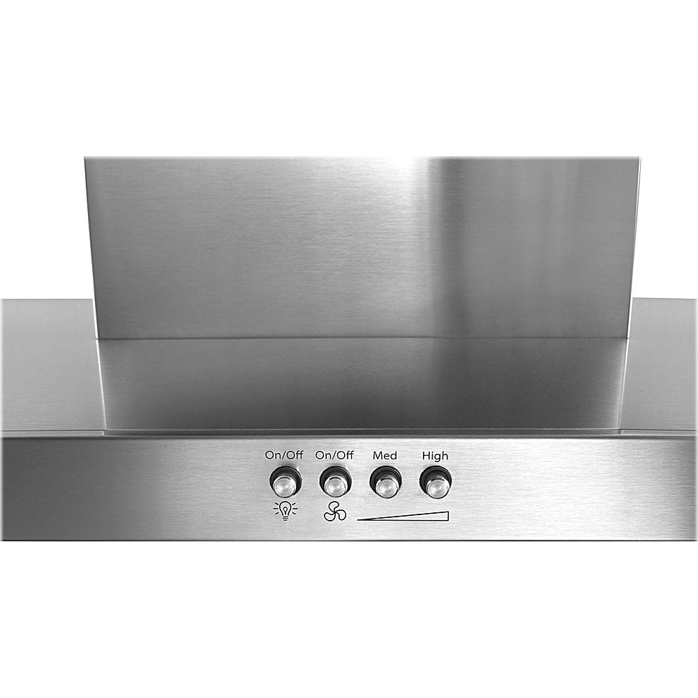 WHIRLPOOL WVW57UC6FS 36&quot; Stainless Steel Wall Mount Flat Range Hood