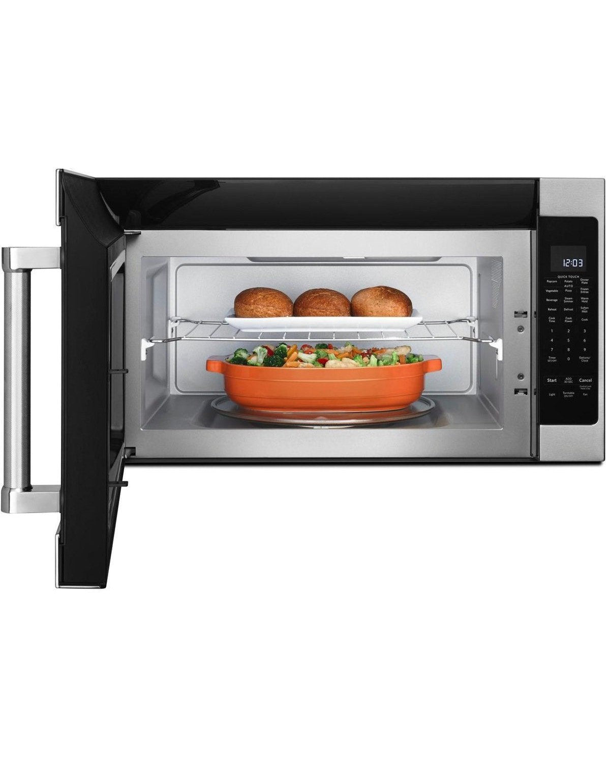 KITCHENAID KMHS120ESS 30&quot; 1000-Watt Microwave Hood Combination