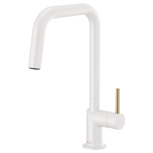 Brizo Pull-Down Kitchen Faucet with Square Spout