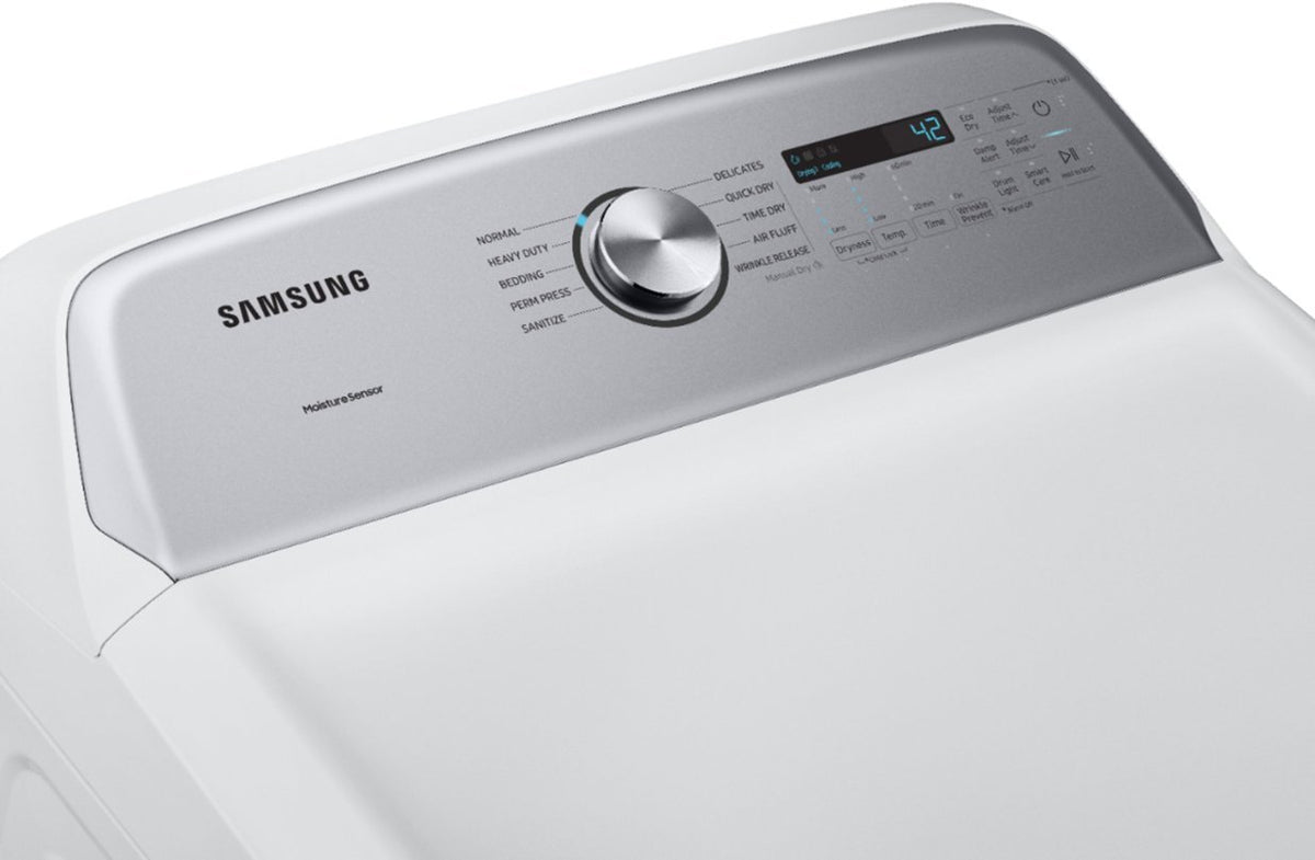 SAMSUNG DVE50R5200W/A4 7.4 cu. ft. Electric Dryer with Sensor Dry in White