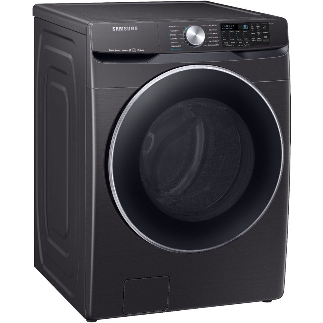 SAMSUNG WF45R6300AU/US 4.5 cu. ft. Smart Front Load Washer-Black Stainless Steel