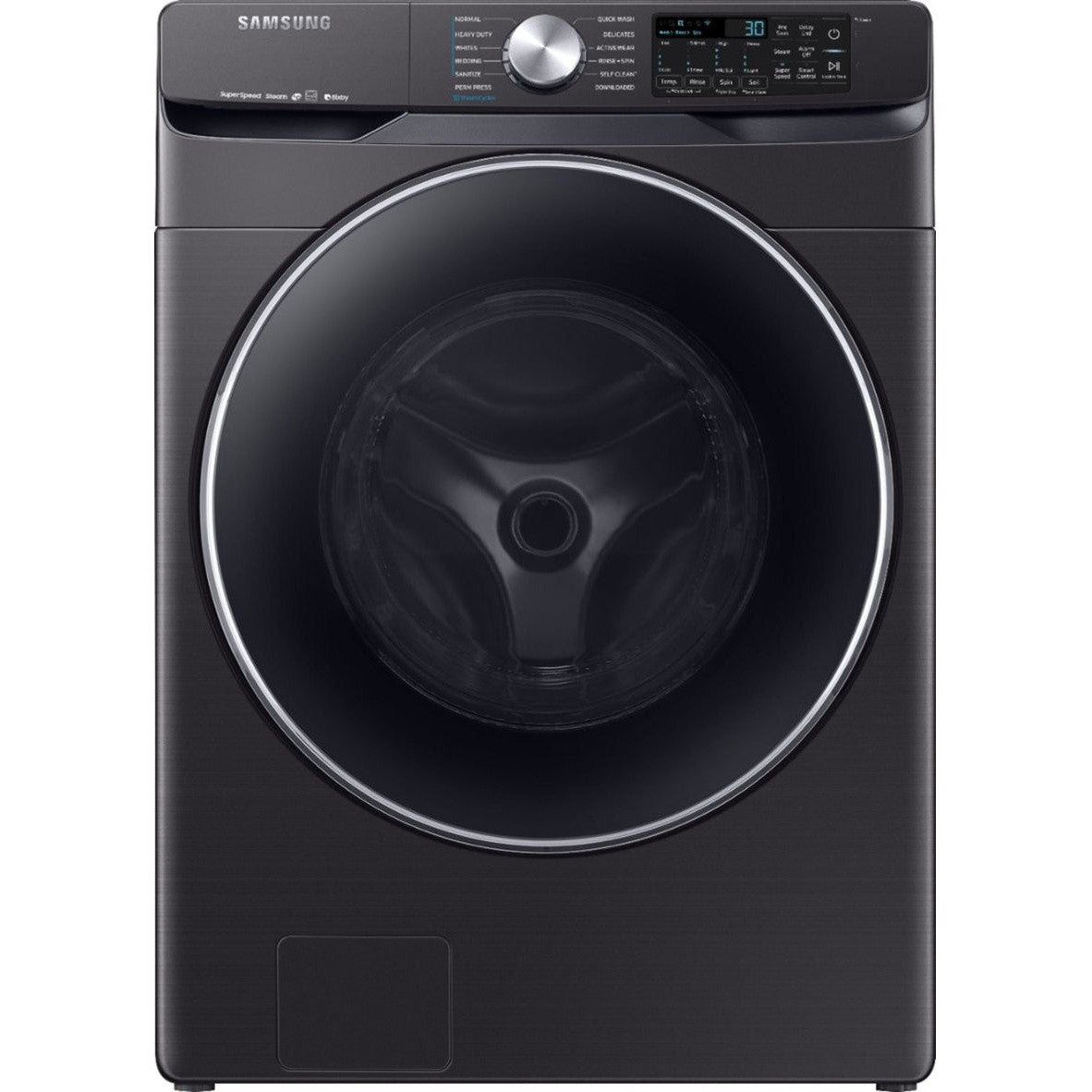 SAMSUNG WF45R6300AU/US 4.5 cu. ft. Smart Front Load Washer-Black Stainless Steel