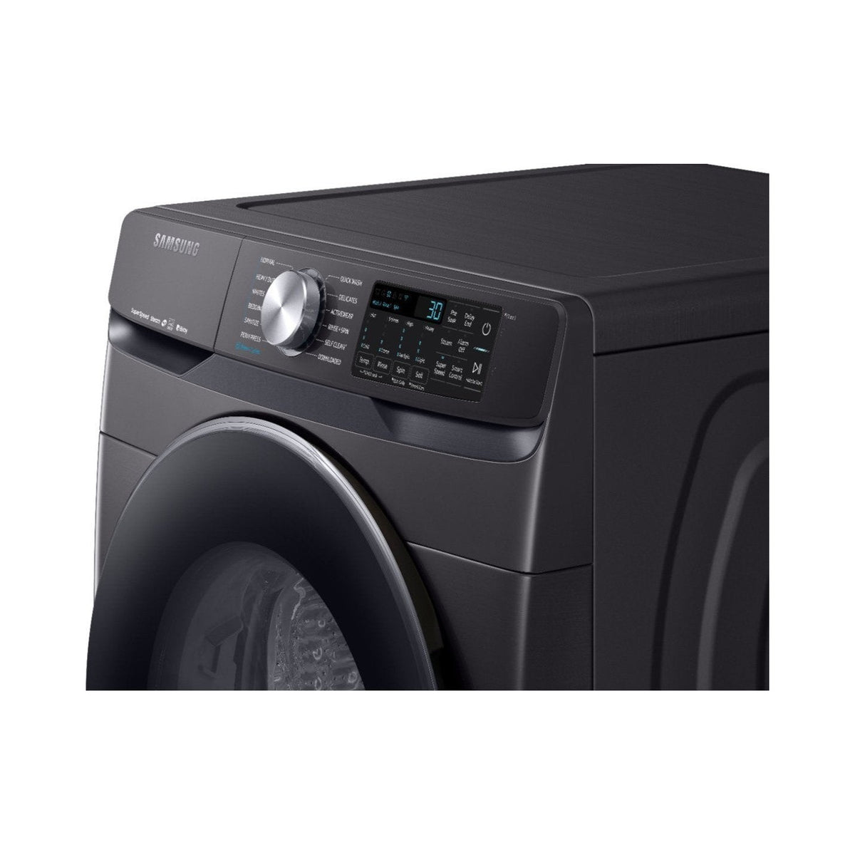 SAMSUNG WF45R6300AU/US 4.5 cu. ft. Smart Front Load Washer-Black Stainless Steel