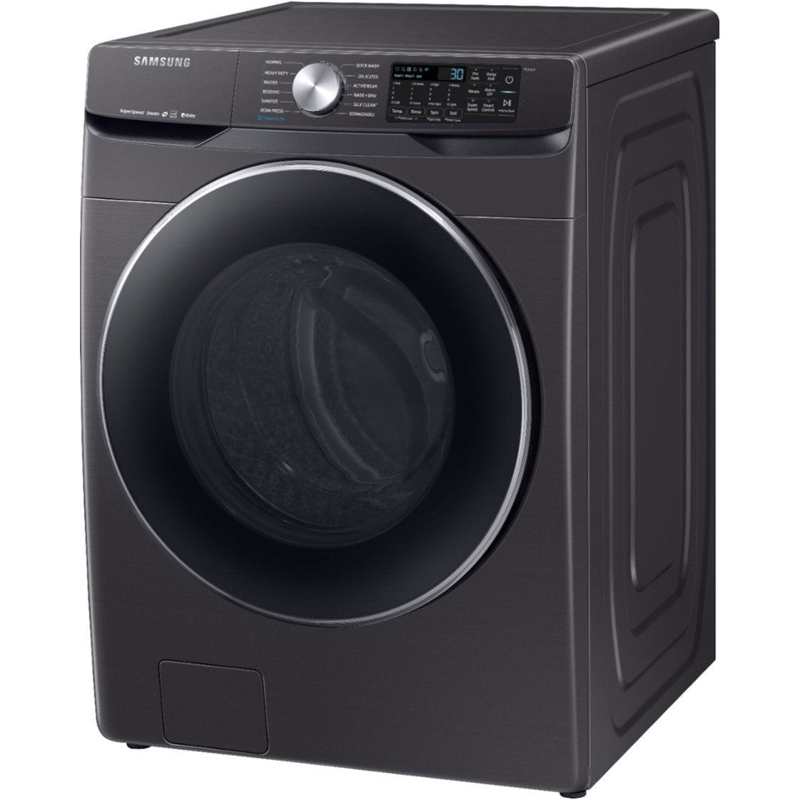 SAMSUNG WF45R6300AU/US 4.5 cu. ft. Smart Front Load Washer-Black Stainless Steel