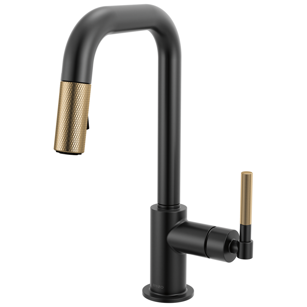 BRIZO Litze® Pull-Down Prep Faucet with Square Spout - Knurled Handle