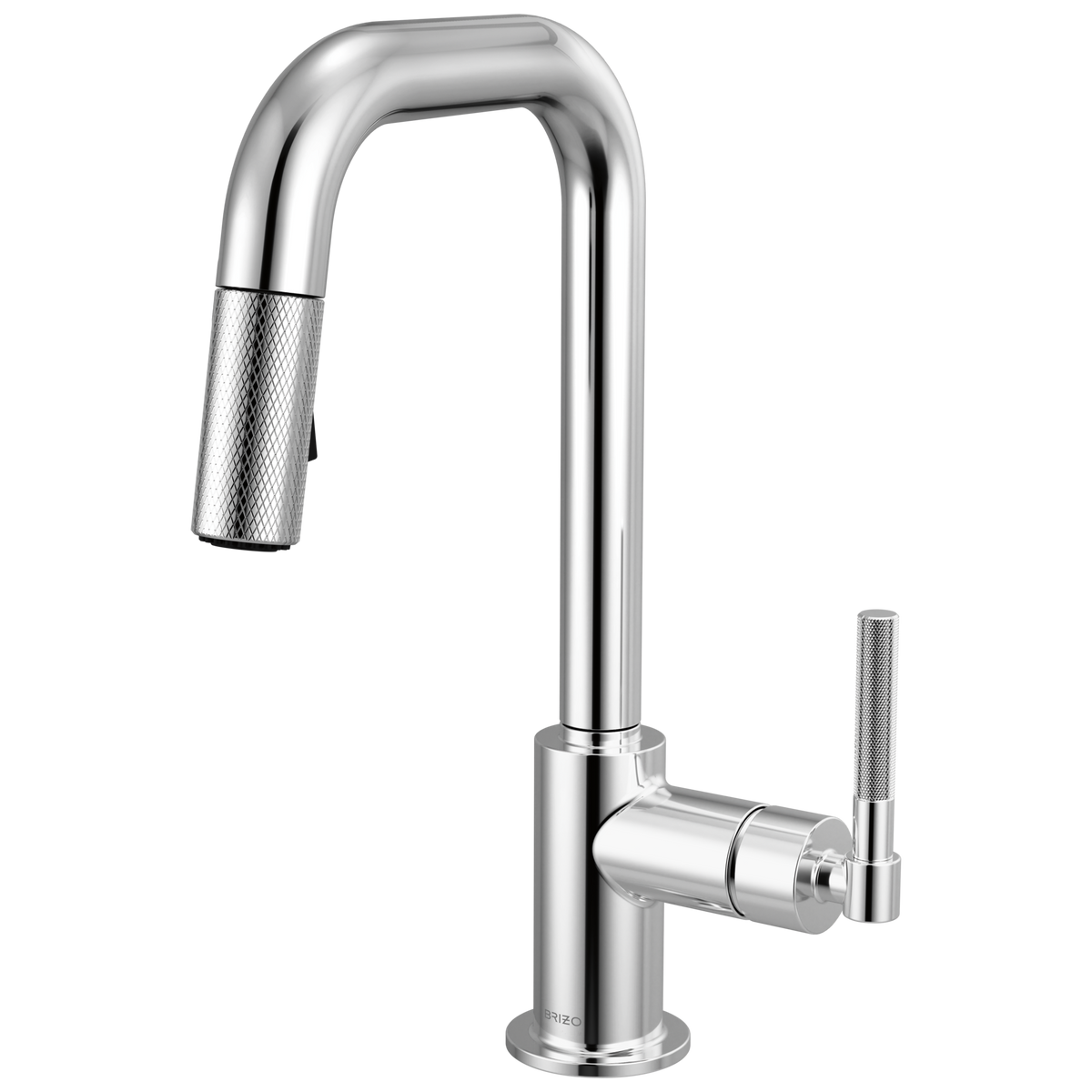 BRIZO Litze® Pull-Down Prep Faucet with Square Spout - Knurled Handle