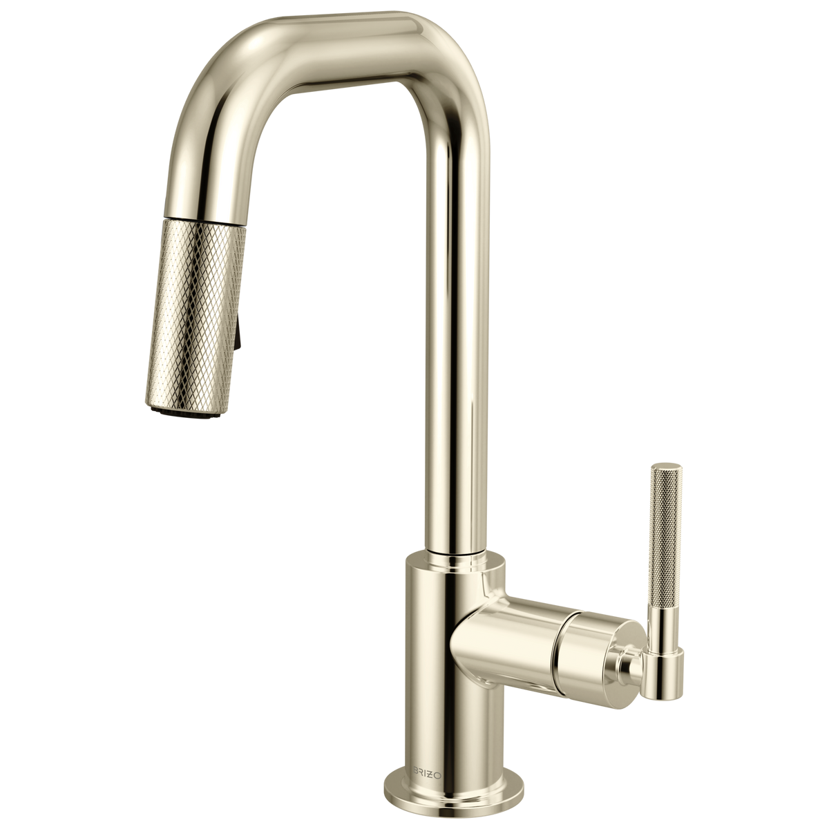 BRIZO Litze® Pull-Down Prep Faucet with Square Spout - Knurled Handle