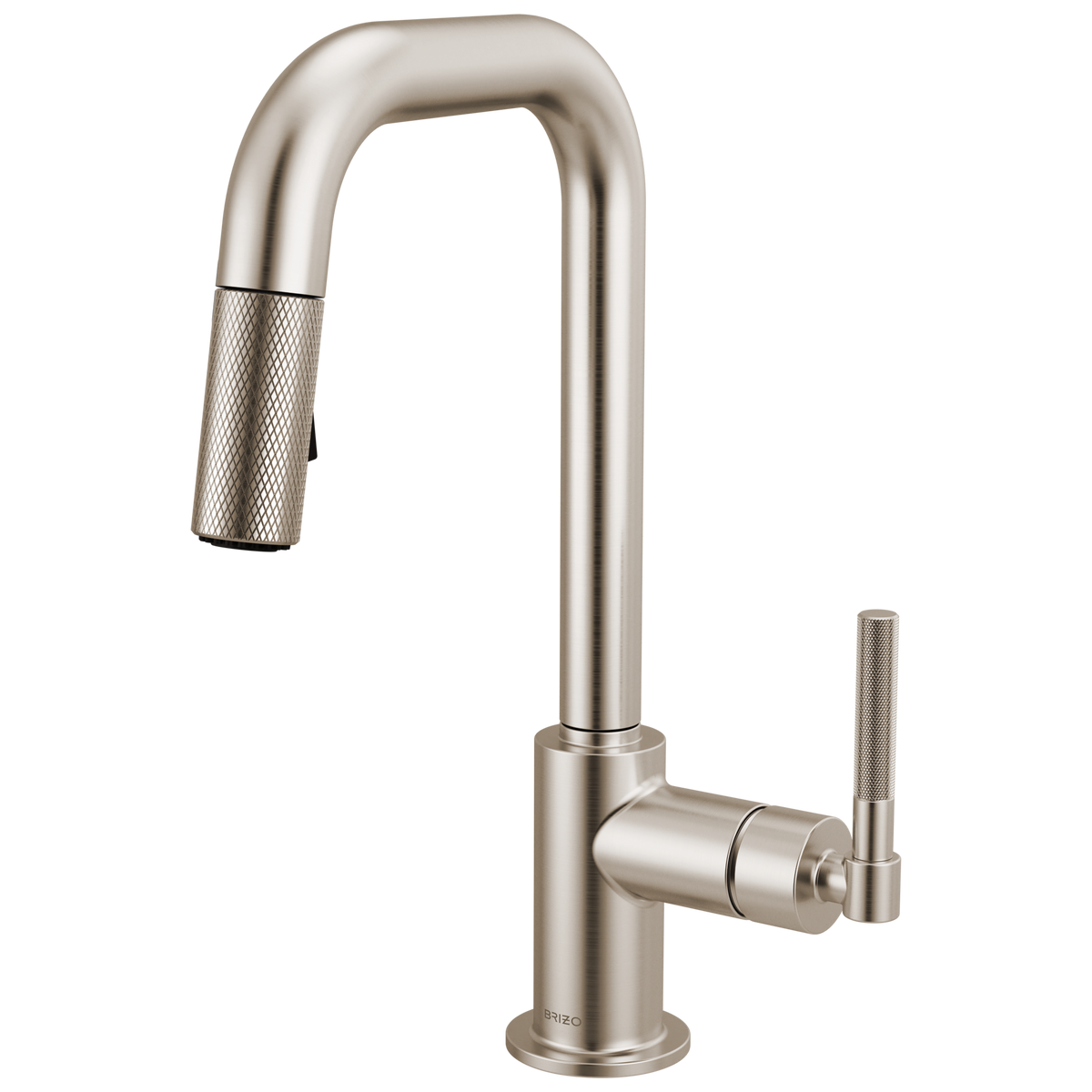 BRIZO Litze® Pull-Down Prep Faucet with Square Spout - Knurled Handle