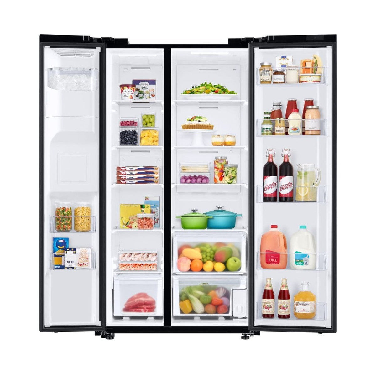 SAMSUNG RS27T5200SG/AA 27.4 Cu. Ft. Side-by-Side Refrigerator - Black Stainless Steel