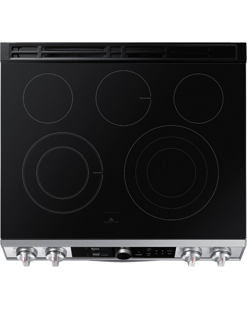 SAMSUNG NE63T8751SS/AA 6.3 cu ft. Smart Slide-in Electric Range with Smart Dial, Air Fry, &amp; Flex Duo™ in Stainless Steel