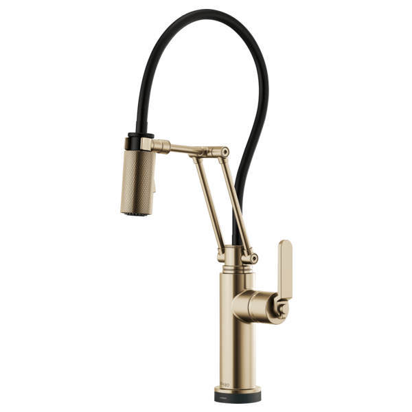 BRIZO LITZE SmartTouch® Articulating Kitchen Faucet with Industrial Handle