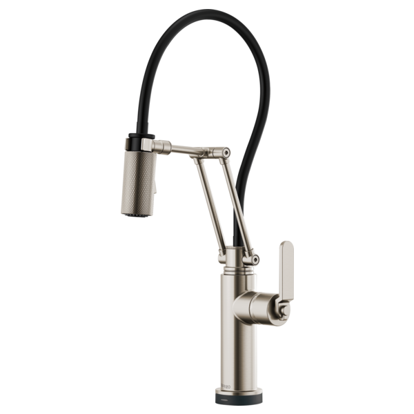 BRIZO LITZE SmartTouch® Articulating Kitchen Faucet with Industrial Handle