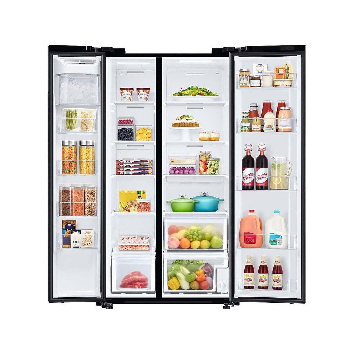 SAMSUNG RS23A500ASG/AA 23 cu. ft. Smart Counter Depth Side-by-Side Refrigerator