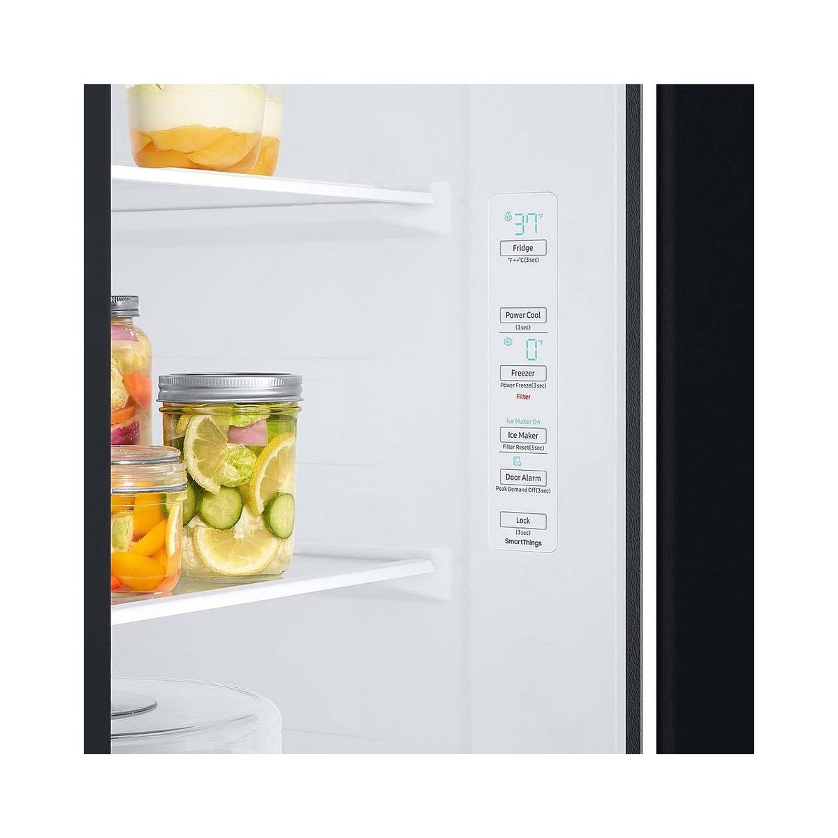 SAMSUNG RS23A500ASG/AA 23 cu. ft. Smart Counter Depth Side-by-Side Refrigerator