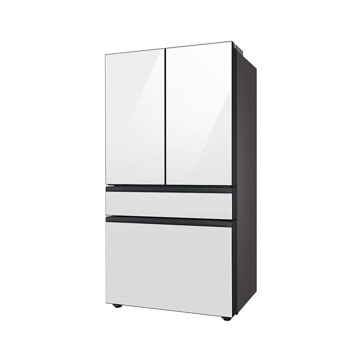 SAMSUNG Bespoke 4-Door French Door Refrigerator (23 cu. ft.) with Beverage Center™ in White Glass