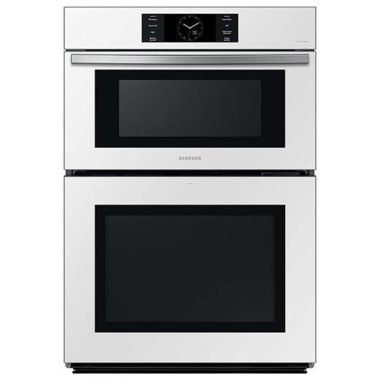 SAMSUNG NQ70CB700D12 Bespoke 30&quot; Microwave Combination in White Glass