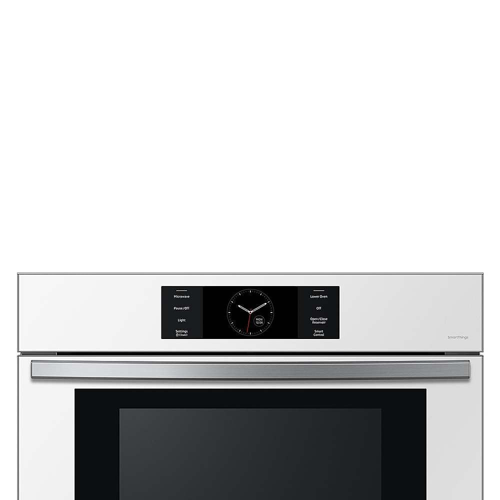 SAMSUNG NQ70CB700D12 Bespoke 30&quot; Microwave Combination in White Glass