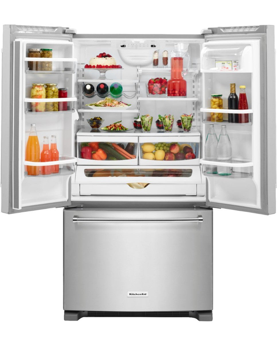 KITCHENAID KRFF305ESS 25 Cu. Ft. 36-Width Standard Depth French Door Refrigerator