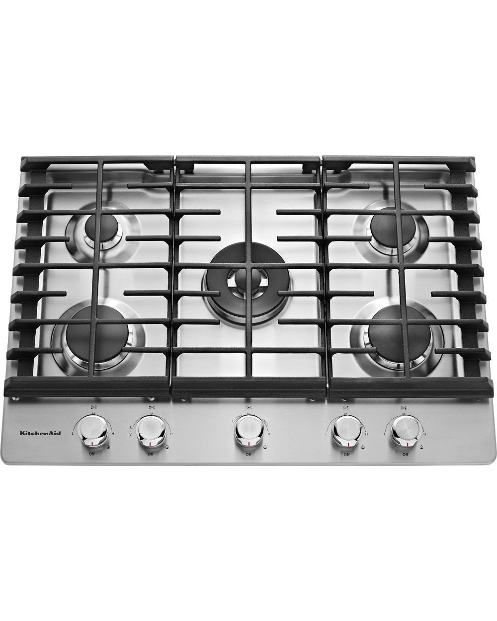 KITCHENAID KCGS550ESS 30&quot; 5-Burner Gas Cooktop