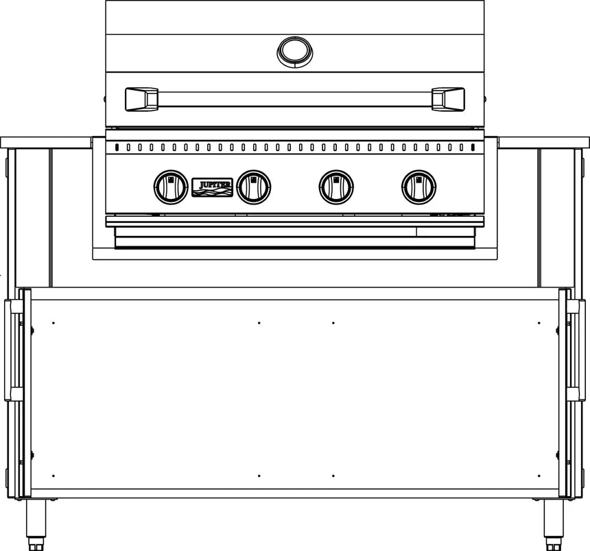 Premium Outdoor Kitchen Set – 50" Surf