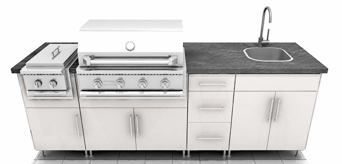 Premium Outdoor Kitchen Set – 8' WeatherStrong + Jupiter