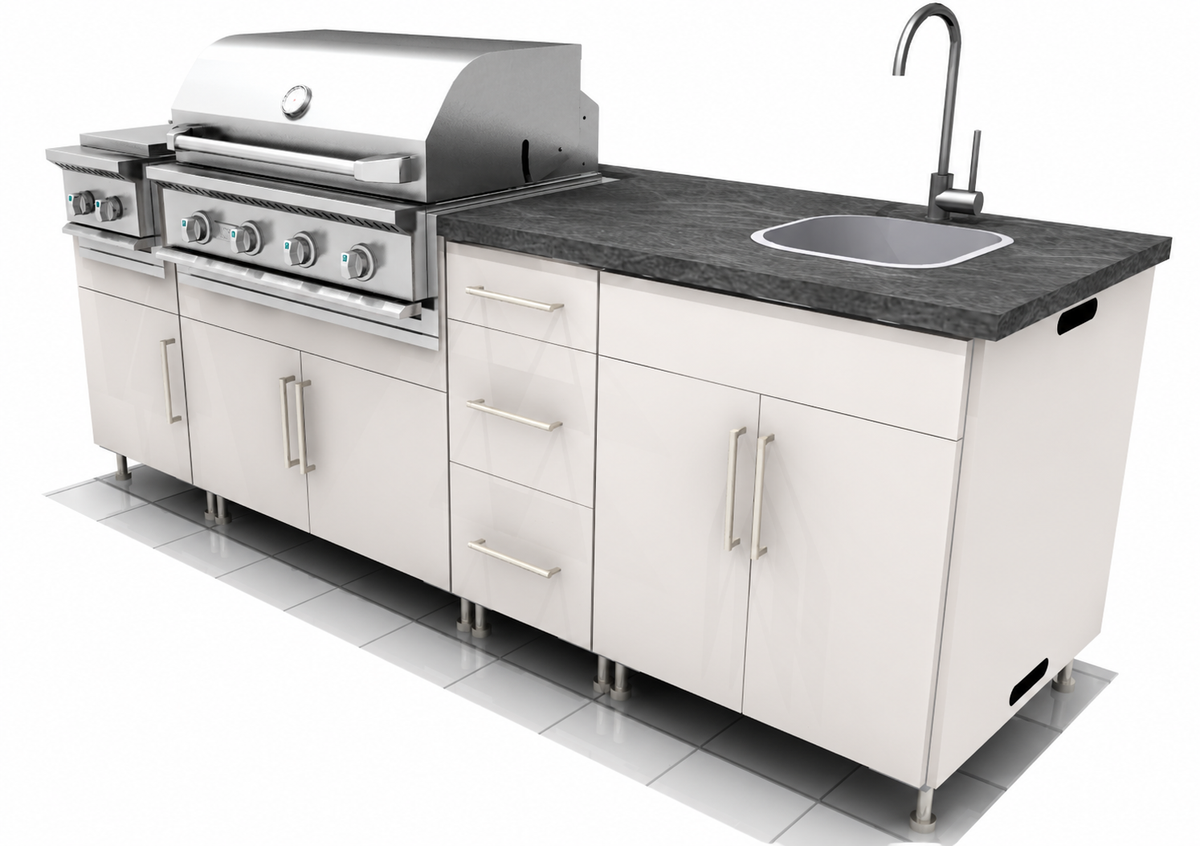 Premium Outdoor Kitchen Set – 8' WeatherStrong + Jupiter