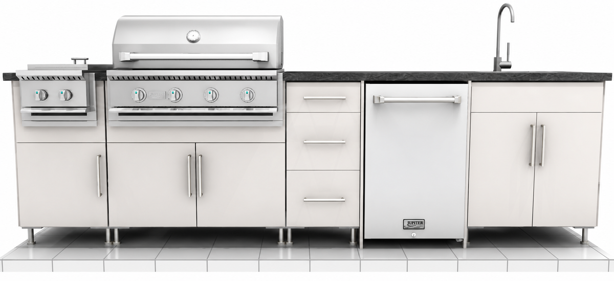 Premium Outdoor Kitchen Set – 10' WeatherStrong + Jupiter
