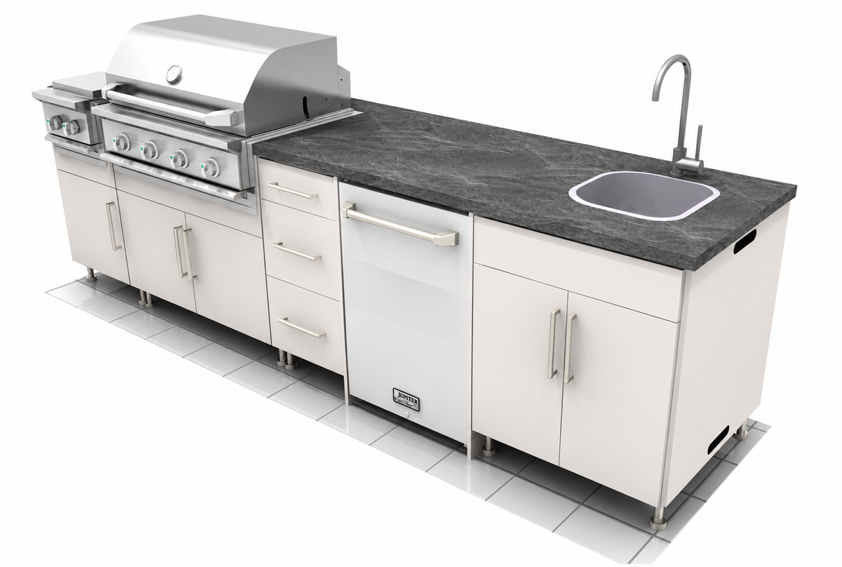 Premium Outdoor Kitchen Set – 10' WeatherStrong + Jupiter