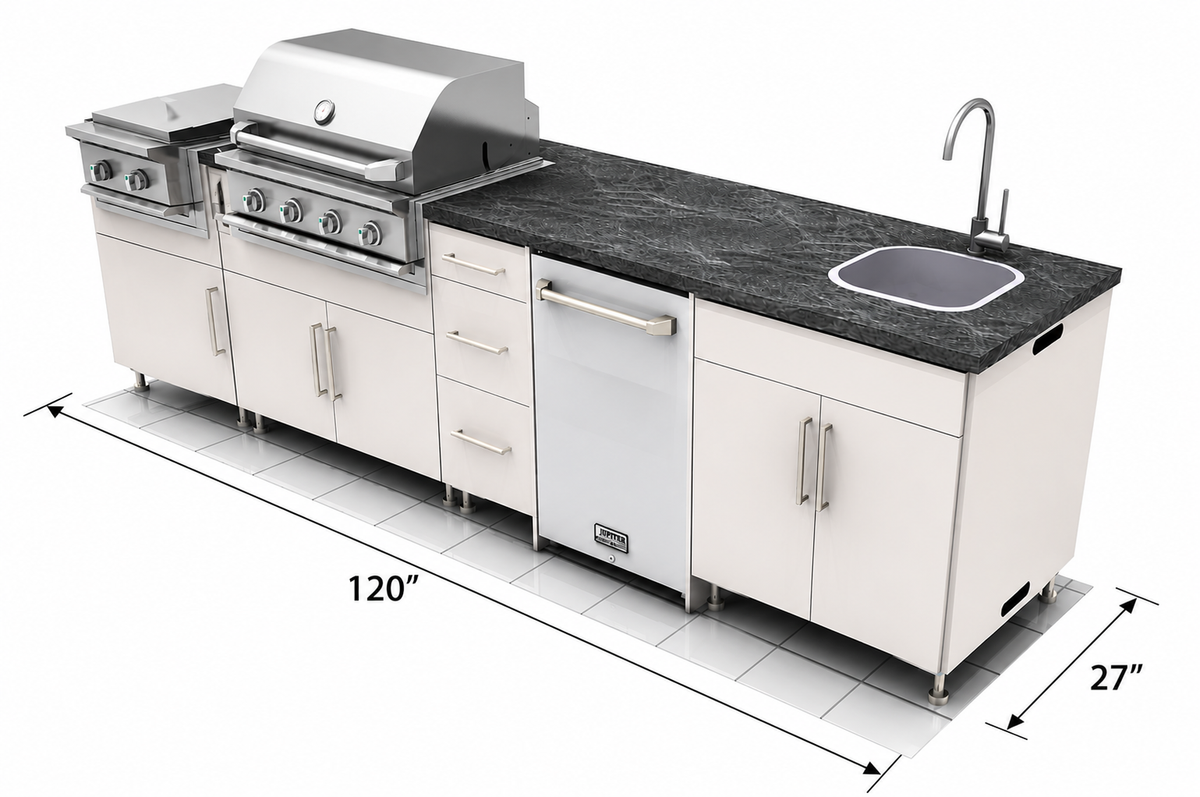 Premium Outdoor Kitchen Set – 10' WeatherStrong + Jupiter