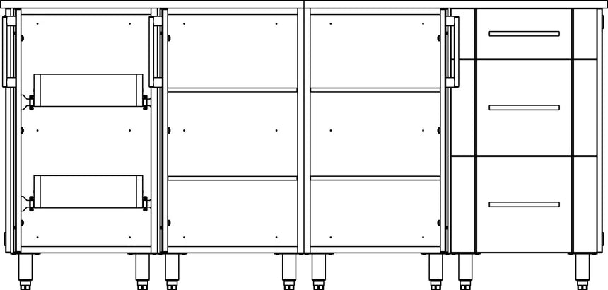 Premium Outdoor Kitchen Set – 74" Lagoon
