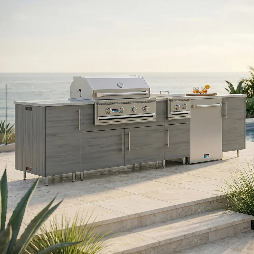 Premium Outdoor Kitchen Set – 126" Breakwater