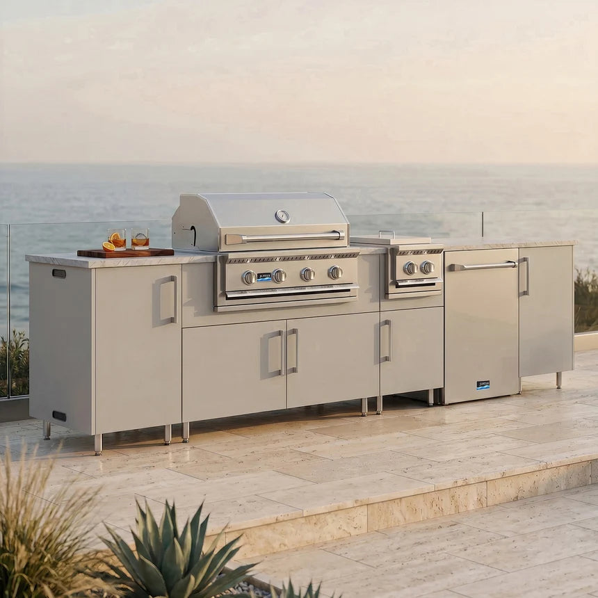 Premium Outdoor Kitchen Set – 126" Breakwater