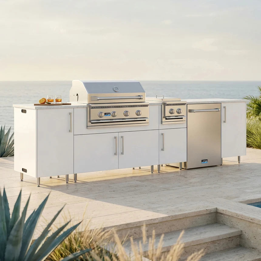 Premium Outdoor Kitchen Set – 126" Breakwater