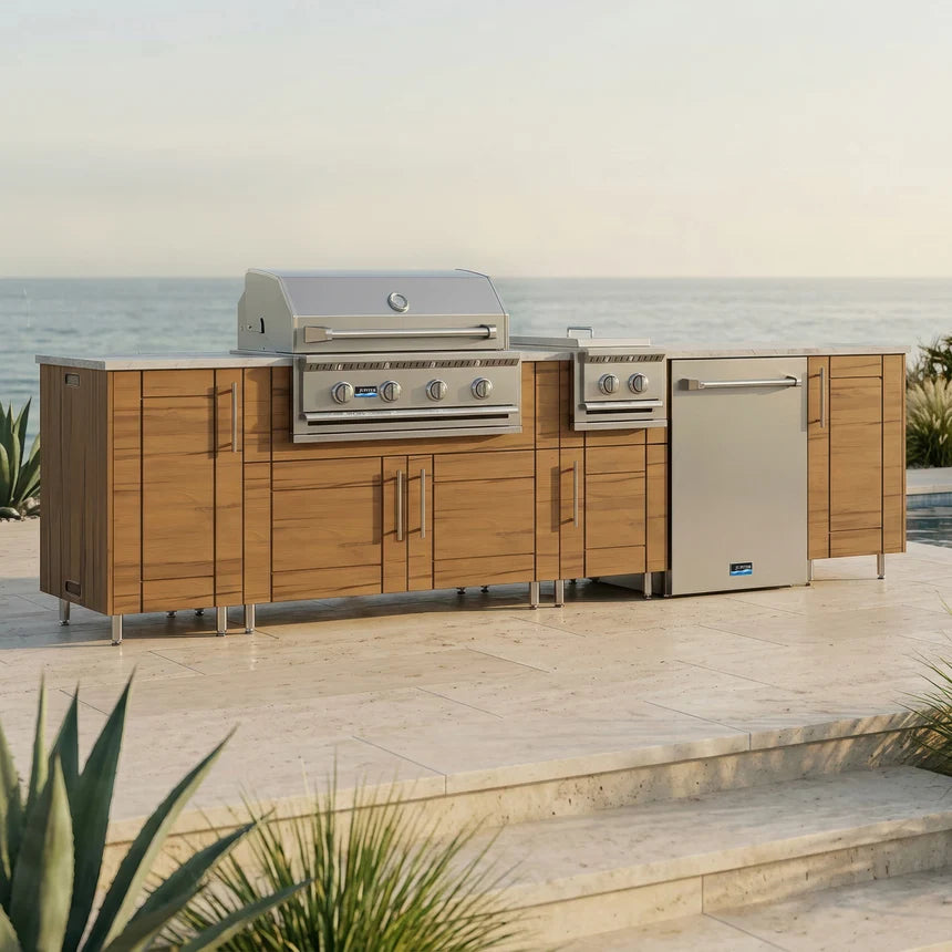 Premium Outdoor Kitchen Set – 126" Breakwater