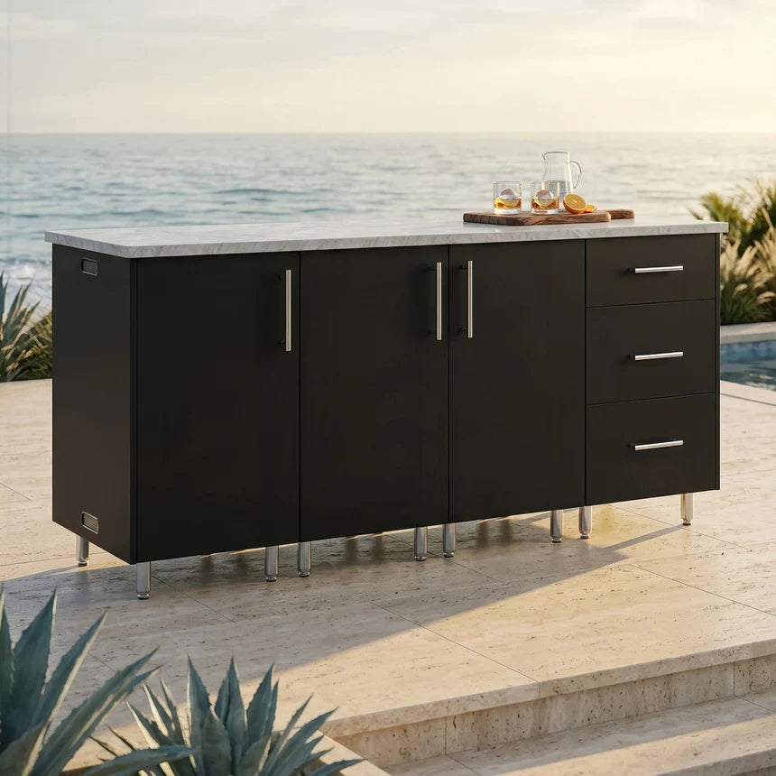 Premium Outdoor Kitchen Set – 74" Lagoon