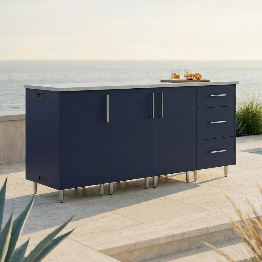 Premium Outdoor Kitchen Set – 74" Lagoon