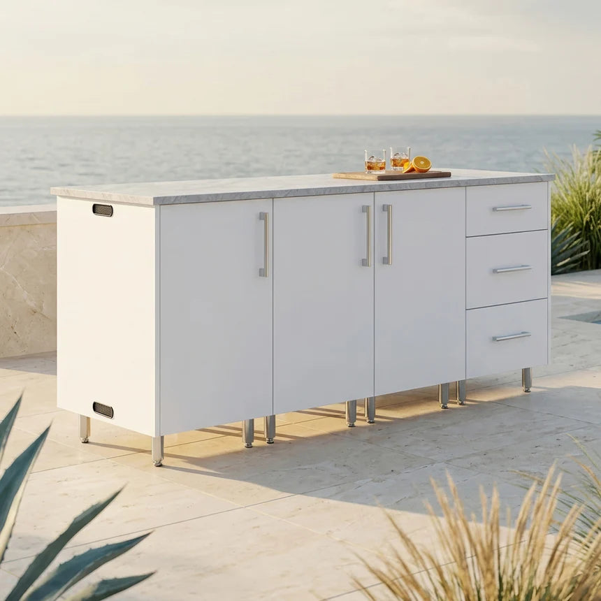 Premium Outdoor Kitchen Set – 74" Lagoon