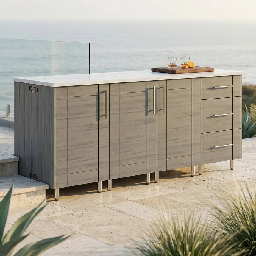 Premium Outdoor Kitchen Set – 74" Lagoon