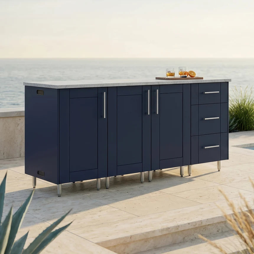 Premium Outdoor Kitchen Set – 74" Lagoon