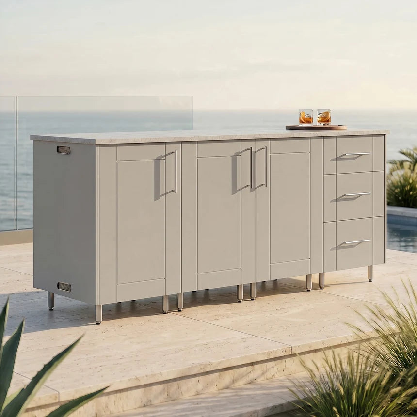 Premium Outdoor Kitchen Set – 74" Lagoon