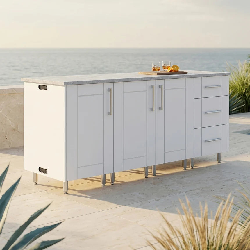 Premium Outdoor Kitchen Set – 74" Lagoon