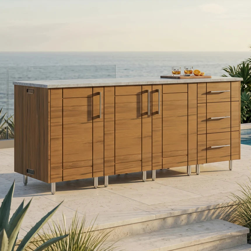 Premium Outdoor Kitchen Set – 74" Lagoon