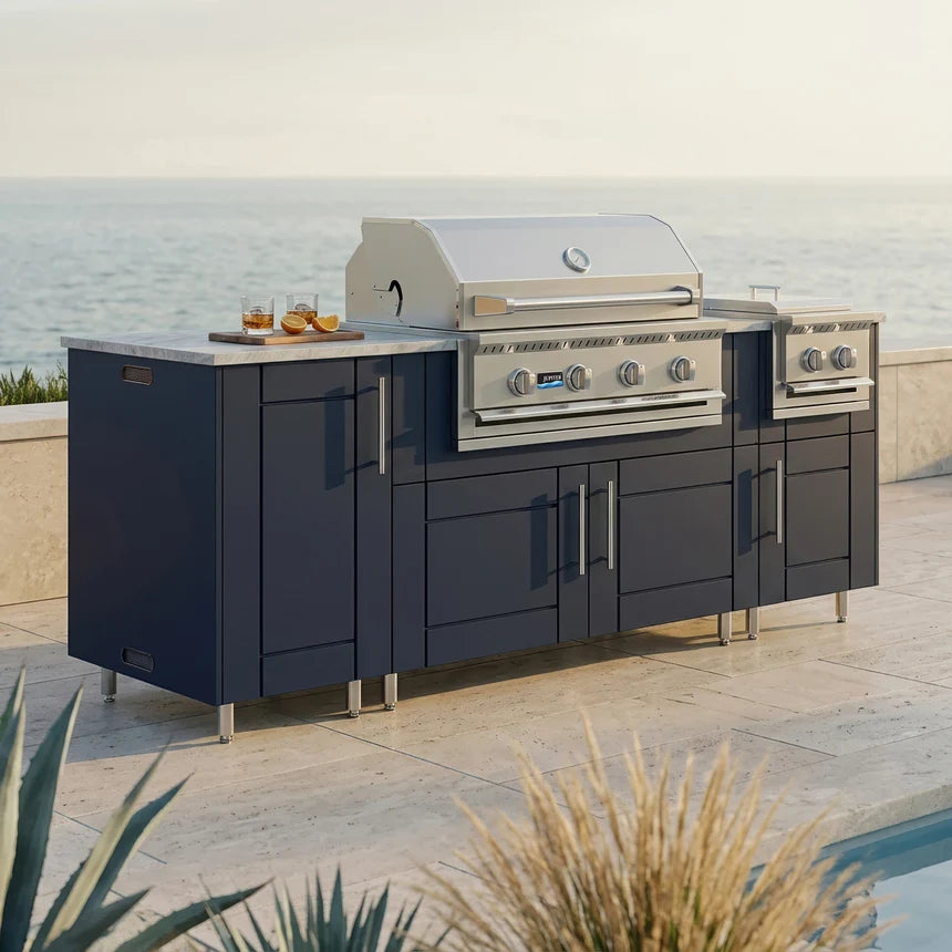 Premium Outdoor Kitchen Set – 86" Sandbar with Side Burner