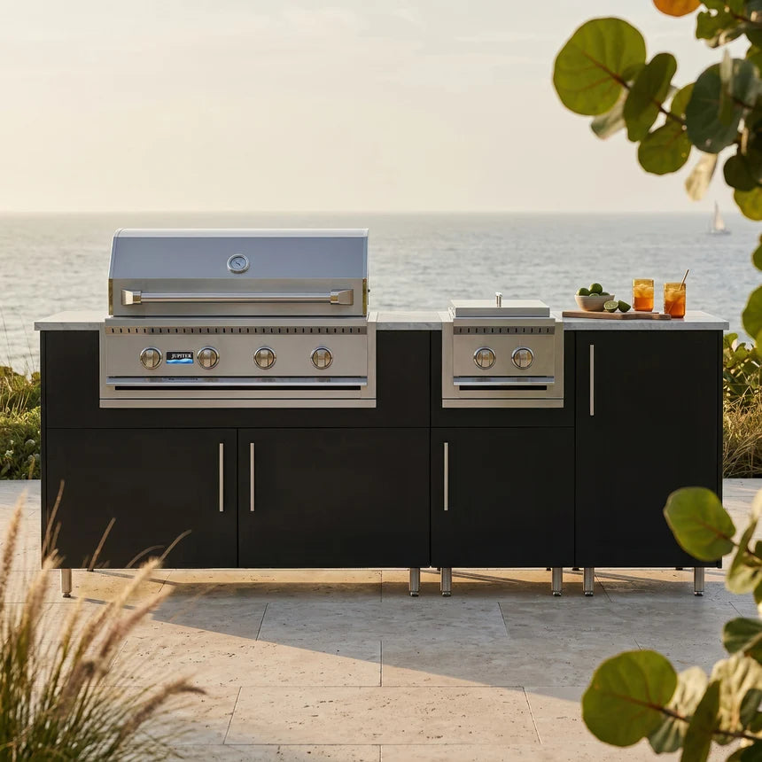 Premium Outdoor Kitchen Set – 86" Sandbar with Side Burner