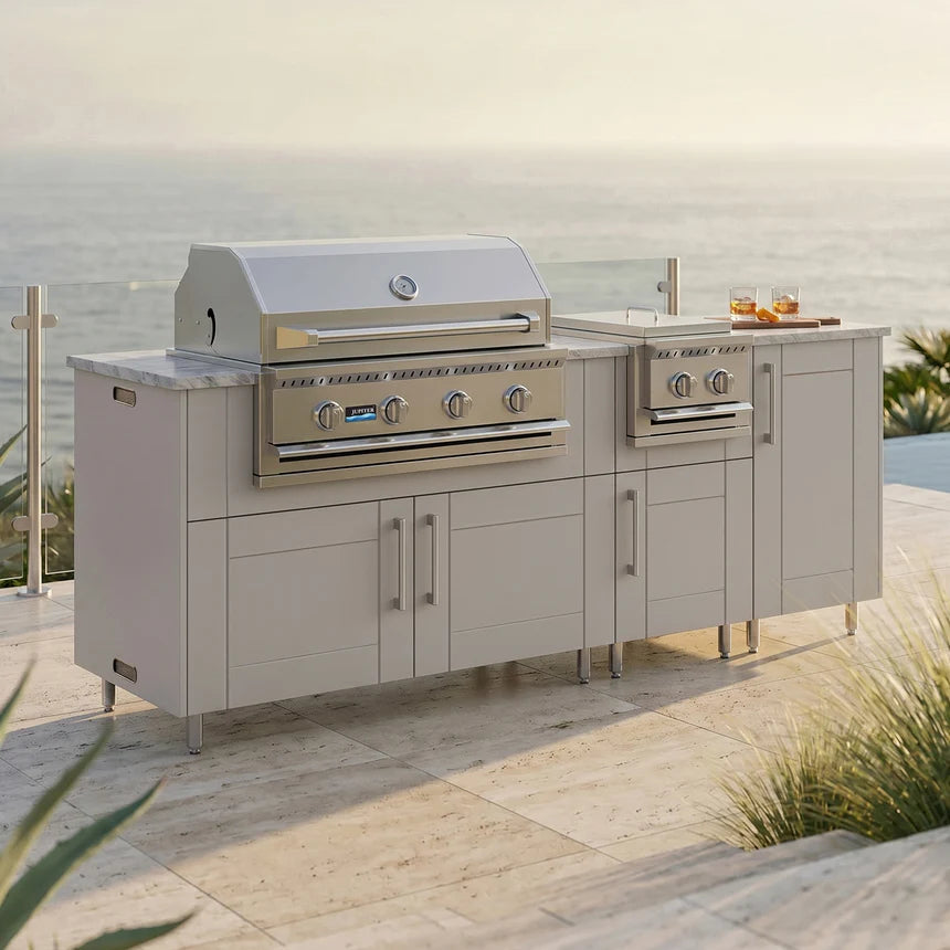 Premium Outdoor Kitchen Set – 86" Sandbar with Side Burner