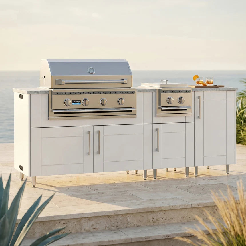 Premium Outdoor Kitchen Set – 86" Sandbar with Side Burner