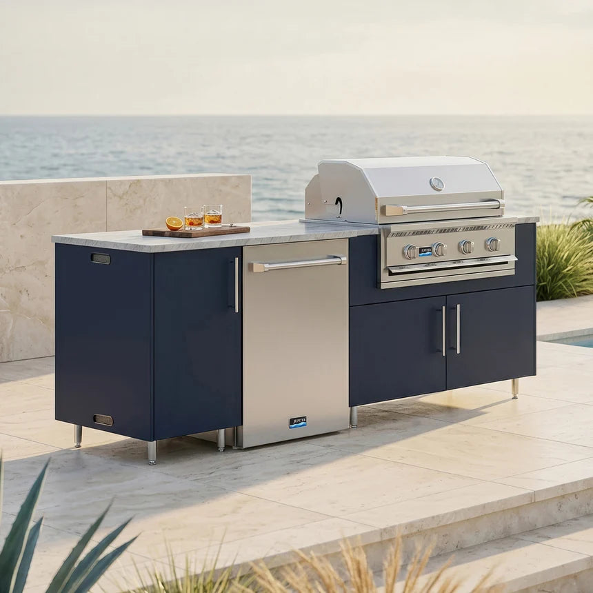 Premium Outdoor Kitchen Set – 90" Bayside